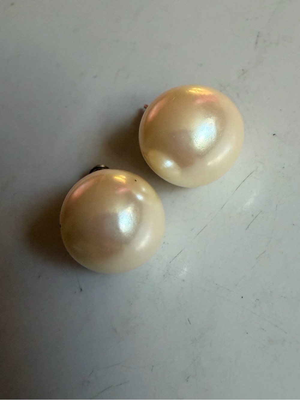 2/$25 Elegant Cream Stud Earrings - Classic Women Jewelry
